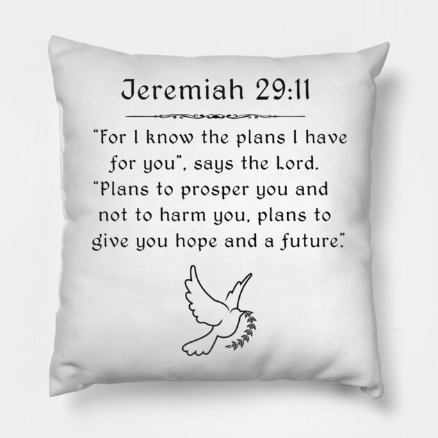 Jeremiah 29:11 Jeremiah 2911 Pillow TeePublic