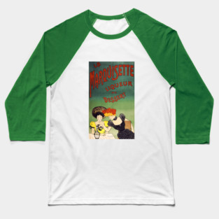 Retro Liquor Advertising / Marquisette Baseball T-Shirt