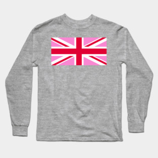 Pink Union Jack Long Sleeve T-Shirt