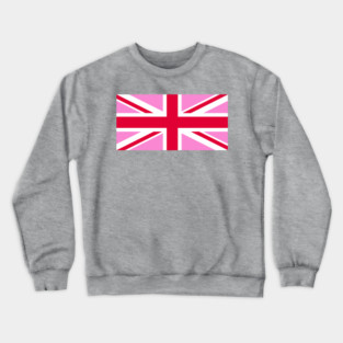 Pink Union Jack Crewneck Sweatshirt