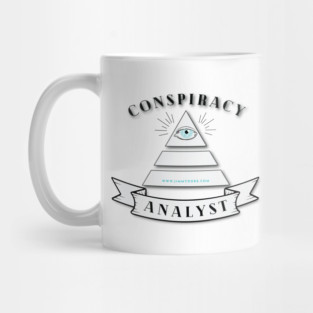 Conspiracy Analyst White Mug Printed on Both Sides Mug