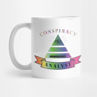 Conspiracy Analyst White Mug Printed on Both Sides Mug