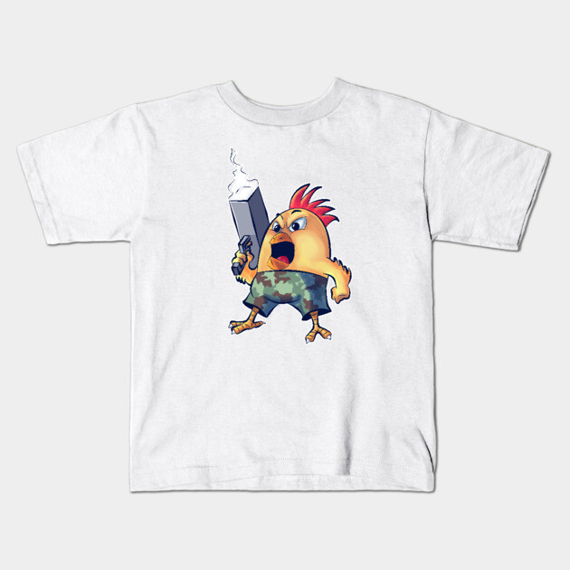 SAY HELLO TO MY LITTLE FRIEND Kids T-Shirt by droidmonkey