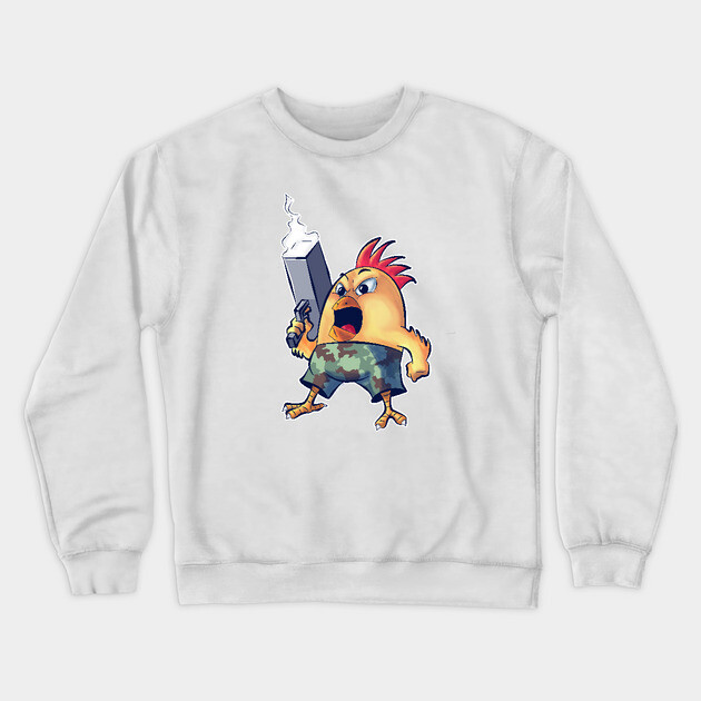 SAY HELLO TO MY LITTLE FRIEND Crewneck Sweatshirt by droidmonkey
