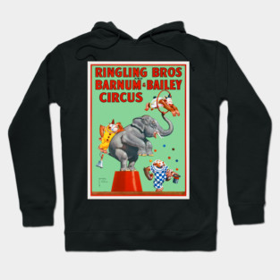 Ringling Bros. and Barnum & Bailey Circus Vintage Poster Hoodie