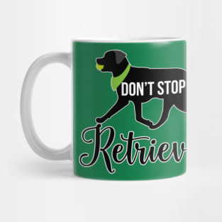 Black Lab Pattern in Green Black Labs with Hearts Dog Patterns Mug