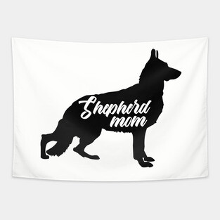 German Shepherd Mom Tapestry