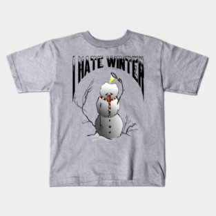 I Hate Winter Kids T-Shirt