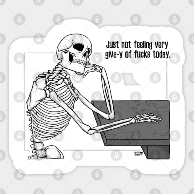 No Gas In The Tank Sticker by Tommy Devoid