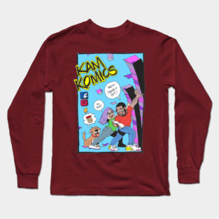 Kam Komics_follow Kam Komics_tshirt Long Sleeve T-Shirt