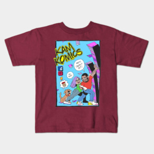Kam Komics_follow Kam Komics_tshirt Kids T-Shirt