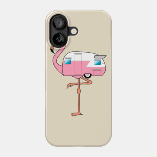 Flamingo Camper Phone Case