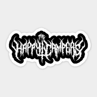 The Happy Campers are Metal Sticker