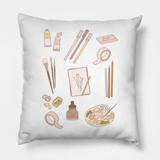 art supplies Pillow
