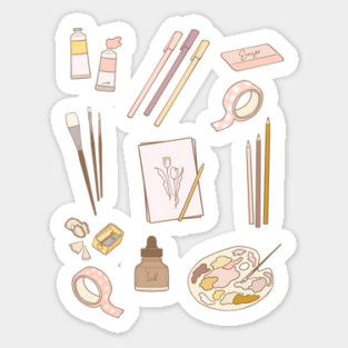 art supplies Sticker