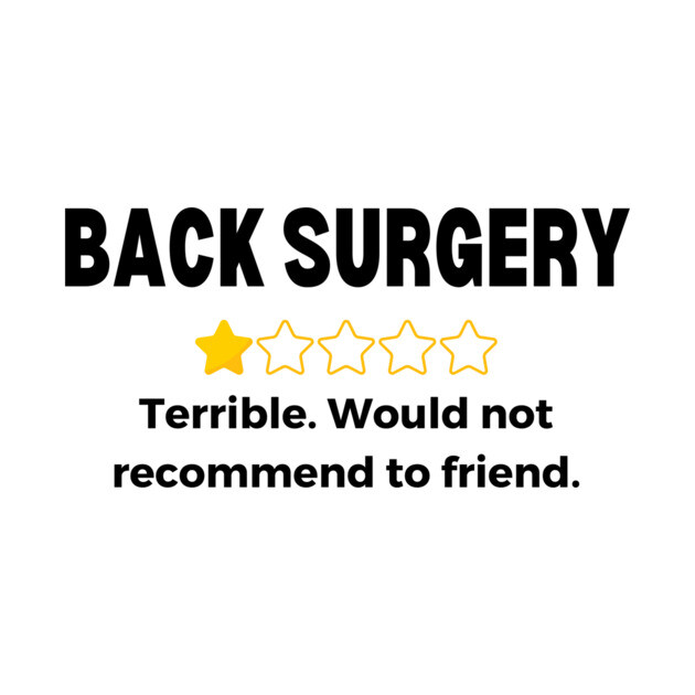 Back Surgery Get Get Well Soon Recovery Gift by Haperus Apparel