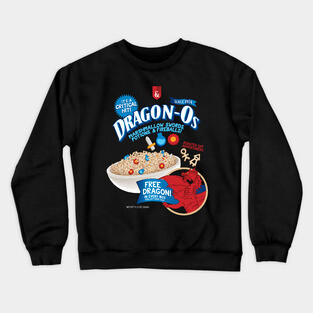 Dragon-Os Cereal Dungeons and Dragons Cereal Crewneck Sweatshirt
