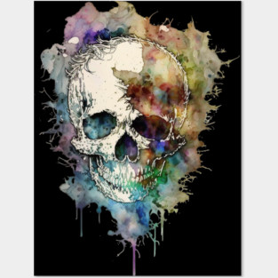 Deadhead Watercolor Logo - Original Artwork Posters and Art