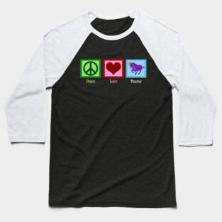 Peace Love Taurus Baseball T-Shirt