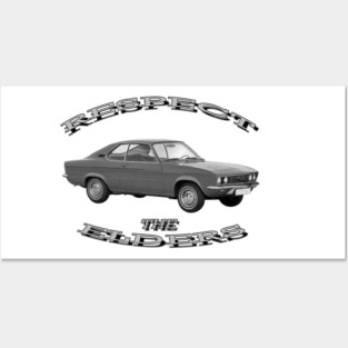 Opel Manta Black/White 'Respect The Elders' Posters and Art
