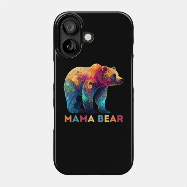 Mama Bear Abstract Design Phone Case by The WYLD Tribe