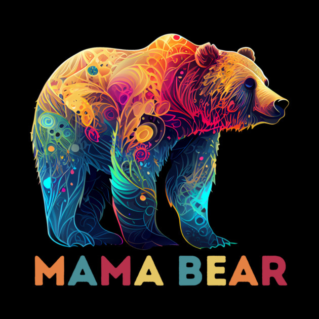 Mama Bear Abstract Design by The WYLD Tribe