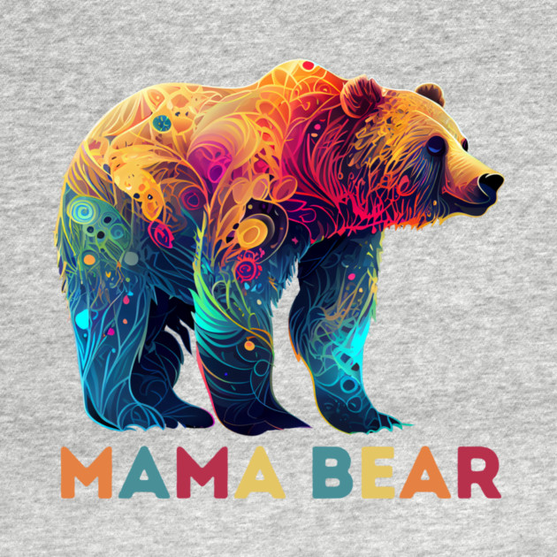 Mama Bear Abstract Design by The WYLD Tribe