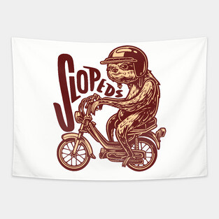 Sloth on a Grande! (back of shirt) Tapestry