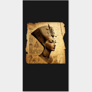 Egyptian Pharohs on Papyrus Posters and Art