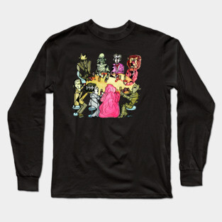 Monsters Playing Cards by Pollux Long Sleeve T-Shirt