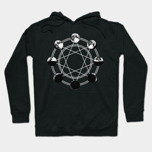 Moon Phase Chart Hoodie