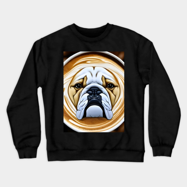 dog latte cup Crewneck Sweatshirt by animegirlnft