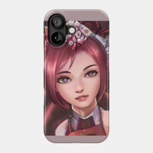 red hair anime girl Phone Case