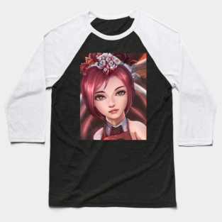 red hair anime girl Baseball T-Shirt