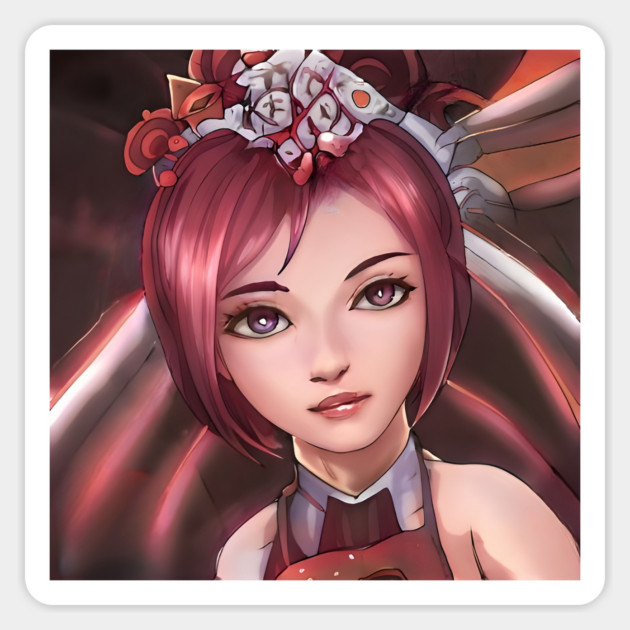 red hair anime girl Sticker by animegirlnft