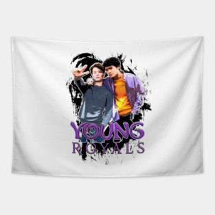 Simon and Wilhelm from the TV show - Young Royals Tapestry