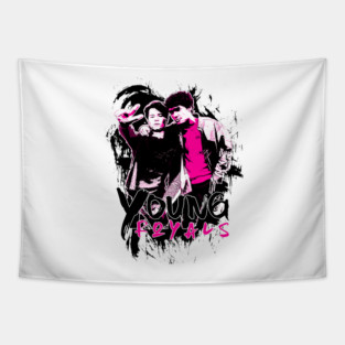 Simon and Wilhelm from the TV show - Young Royals Tapestry