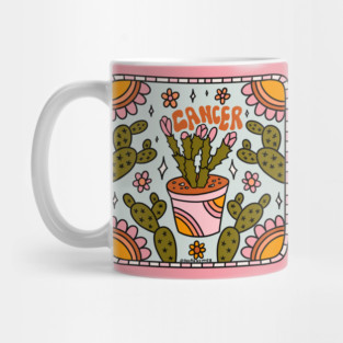 Cancer Zodiac Cactus Mug