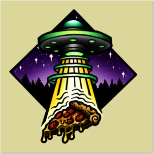 Pizza Abduction Posters and Art