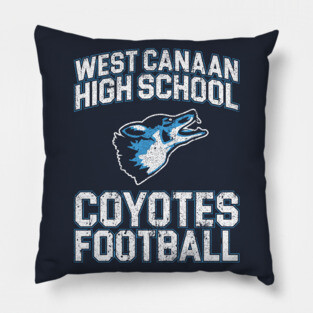 West Canaan High School Coyotes Football - Varsity Blues Pillow