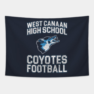 West Canaan High School Coyotes Football - Varsity Blues Tapestry