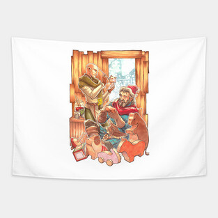 Winter Warmers: The Elf and the Toymaker Tapestry