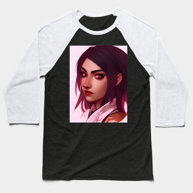 anime style lover gift Baseball T-Shirt by animegirlnft