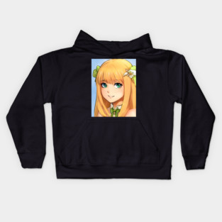 anime  blonde hair Kids Hoodie