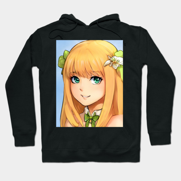 anime  blonde hair Hoodie by animegirlnft