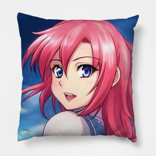 manga pink hair anime girl Pillow by animegirlnft