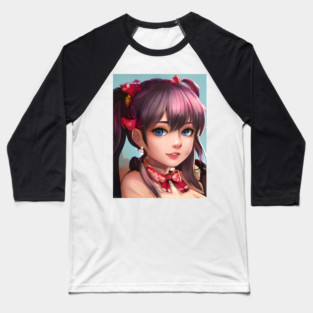 Anime girl manga Baseball T-Shirt