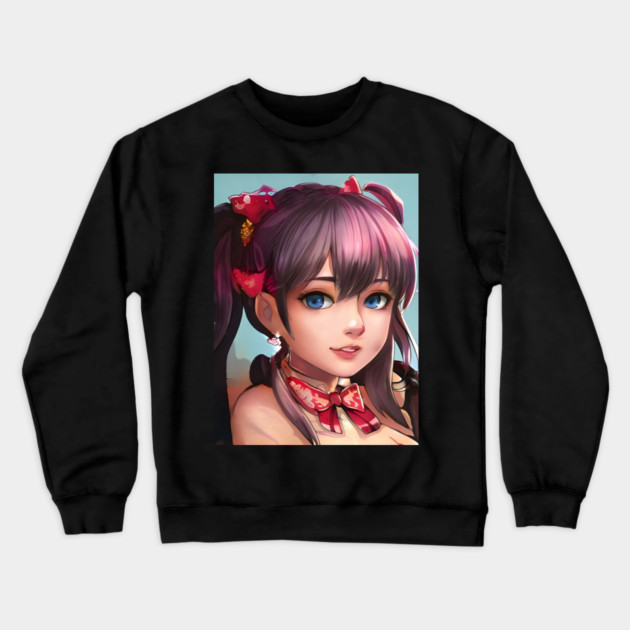 Anime girl manga Crewneck Sweatshirt by animegirlnft
