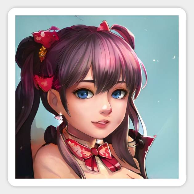 Anime girl manga Magnet by animegirlnft