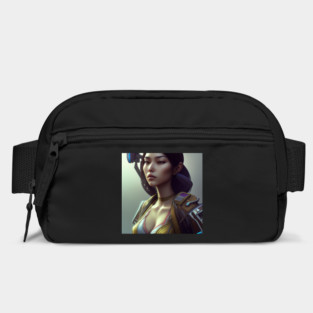 cyber girl with camera Bag
